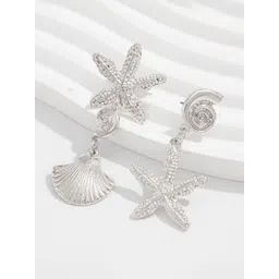 StyleCast x Revolte Silver-Plated Contemporary Drop Earrings-image-35