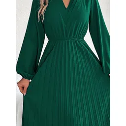 StyleCast x Revolte Solid A-Line Maxi Dress image 2