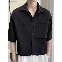 StyleCast x Revolte Spread Collar Regular Fit Shirt-picture-19