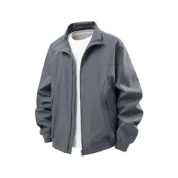 StyleCast x Revolte Stand Collar Leather Jacket image 4