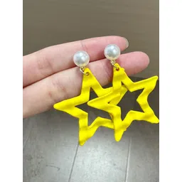 StyleCast x Revolte Star Shaped Drop Earrings-image-0