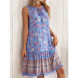 stylecast x revolte StyleCast Bohemian Floral A-Line Dress-picture-20