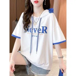 StyleCast x Revolte Typography Printed Hooded Top-picture-33