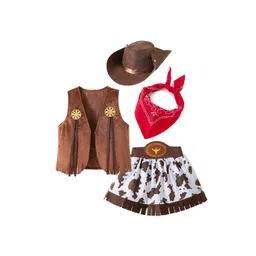 StyleCast x Revolte Unisex Kids Pure Cotton Shirt With Skirt-picture-58