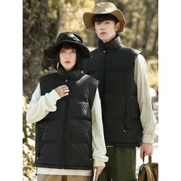 StyleCast x Revolte Unisex Solid Stand Collar Padded Jacket-picture-16