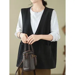 StyleCast x Revolte V-Neck Sleeveless Waistcoat-picture-14