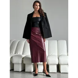 StyleCast x Revolte Women A-Line Midi Skirt-picture-11