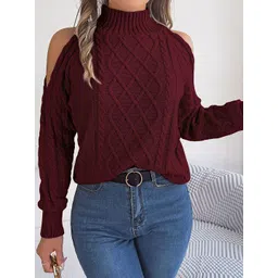 StyleCast x Revolte Women Cable Knit Pullover-picture-35