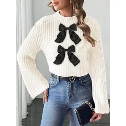 StyleCast x Revolte Women Cable Knit Round Neck Pullover-picture-41