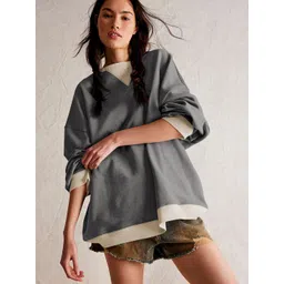 StyleCast x Revolte Women Colourblocked Sweatshirt-picture-29