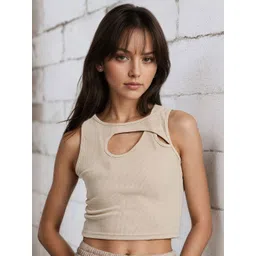StyleCast x Revolte Women Cotton Crochet Crop Top-picture-34