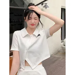 StyleCast x Revolte Women Crop Shirt StyleTop-picture-23