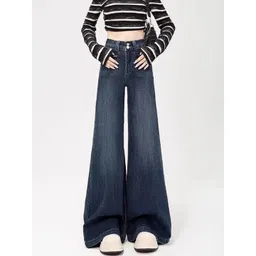 StyleCast x Revolte Women Flared Mid-Rise Light Fade Jeans-picture-36