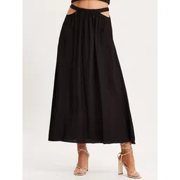 StyleCast x Revolte Women Flared Midi Skirt-picture-13