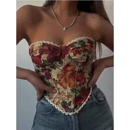 StyleCast x Revolte Women Floral Printed Corset Top-picture-20