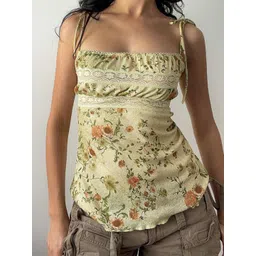 StyleCast x Revolte Women Floral Printed Shoulder Straps Top-picture-21