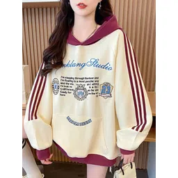 StyleCast x Revolte Women Graphic Printed Hooded Sweatshirt-picture-26