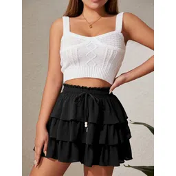 StyleCast x Revolte Women Layered Flared Mini Skirt-picture-28