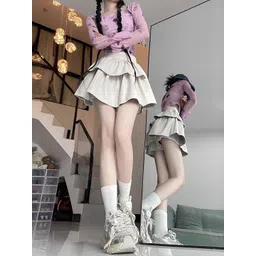 StyleCast x Revolte Women Layered Tiered Flared Mini Skirts-picture-17