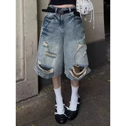 StyleCast x Revolte Women Loose Fit Denim Shorts-picture-24