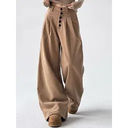 StyleCast x Revolte Women Loose Fit Pleated Trousers-picture-11