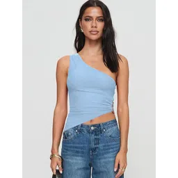StyleCast x Revolte Women One Shoulder Fitted Crop Top-picture-22