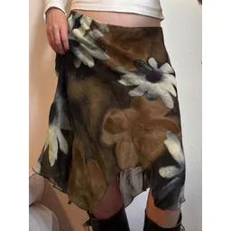 StyleCast x Revolte Women Printed A-Line Midi Skirt-picture-25