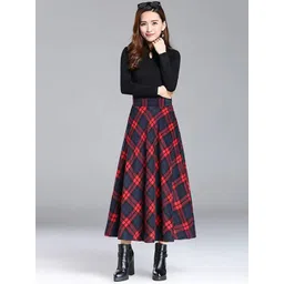 StyleCast x Revolte Women Printed Flared Midi Skirt-picture-15