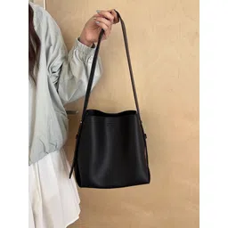 StyleCast x Revolte Women PU Bucket Handheld Bag image 3