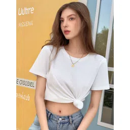 StyleCast x Revolte Women Raw Edge T-shirt-picture-35