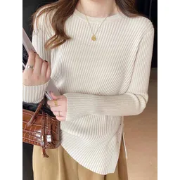 StyleCast x Revolte Women Ribbed Round Neck Long Sleeves Pullover-picture-16