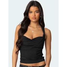 StyleCast x Revolte Women Ribbed Sweetheart Neck Fitted Crop Top-picture-21