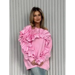 StyleCast x Revolte Women Round Neck Long Sleeves Cotton Pullover Sweatshirt-picture-29