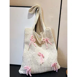 StyleCast x Revolte Women Self Design Shopper Tote Bag-picture-27