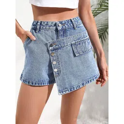 StyleCast x Revolte Women Solid A-Line Mini Skirt-picture-26