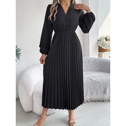StyleCast x Revolte Women Solid Fit and Flare Maxi Dress-picture-27