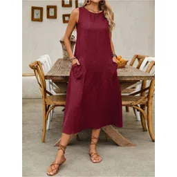 StyleCast x Revolte Women Solid Fit & Flare Maxi Dress-picture-38