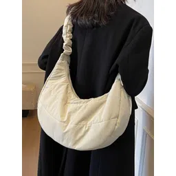 StyleCast x Revolte Women Solid Half Moon Shoulder Bag-picture-41
