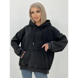 StyleCast x Revolte Women Solid Long Sleeve Hooded Pullover Sweatshirt-picture-30