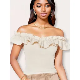 StyleCast x Revolte Women Solid Off-Shoulder Top-picture-21