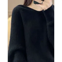 StyleCast x Revolte Women Solid V-Neck Pullover Sweaters image 3