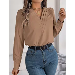 StyleCast x Revolte Women Solid V-Neck Top-picture-22