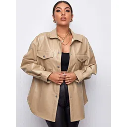 StyleCast x Revolte Women Spread Collar Long Sleeves Longline Outdoor Tailored Jacket-picture-17