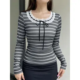 StyleCast x Revolte Women Striped Long Sleeves Top-picture-11