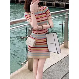 StyleCast x Revolte Women Striped Shift Dress-image-44