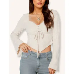 StyleCast x Revolte Women Sweetheart Neck Long Sleeves Crop Top-picture-26
