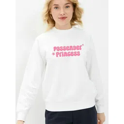 StyleCast x Revolte Women Typography Printed Cotton Top Pullover-picture-34