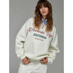 StyleCast x Revolte Women Typography Printed High Neck Sweatshirt-picture-35