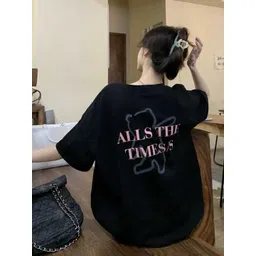 StyleCast x Revolte Women Typography Printed Oversized Cotton T-shirt-picture-33