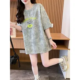 StyleCast x Revolte Women Typography Printed Round Neck Cotton Oversized T-shirt-picture-20